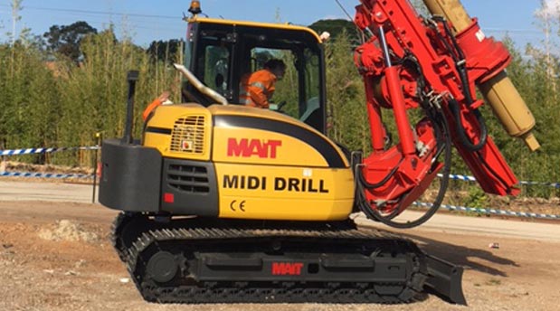 Innovative Piling Equipment Midi Mait Drill